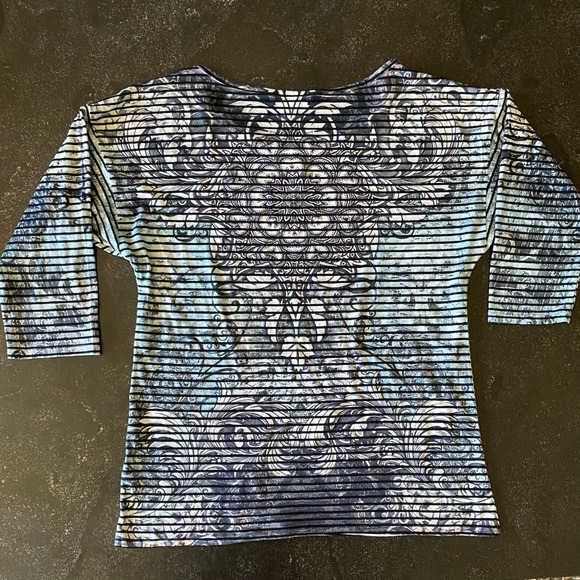 🦚HOST PICK🦚 Westbound Striped Knit Top - Picture 3 of 11